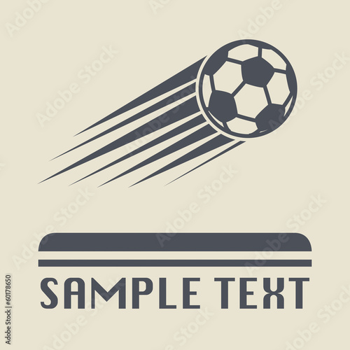 Football ball icon or sign, vector illustration