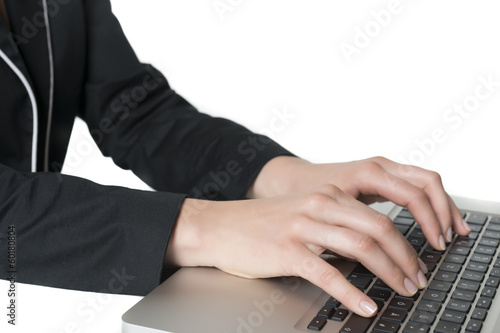 Typing hands