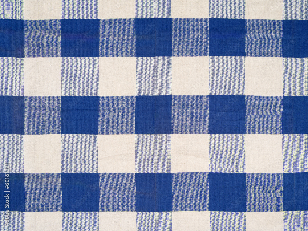 Blue checkered tablecloth Blue checkered tablecloth