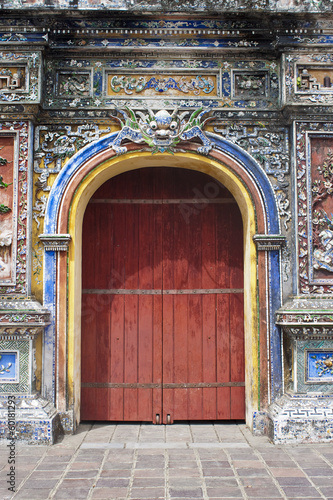 Gate to a Citadel in Hue, Vietnam.