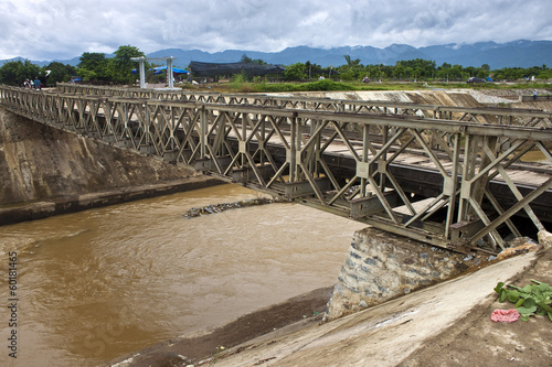Olld bridge in Dien Bien Phu, Vietnam