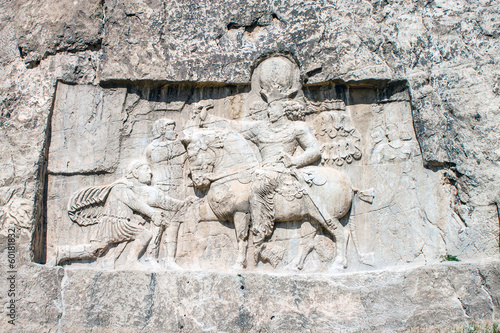 Triumph of Shapur I over the Roman Emperor photo