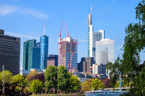 Skyscrapers in Frankfurt, Germany © Matyas Rehak