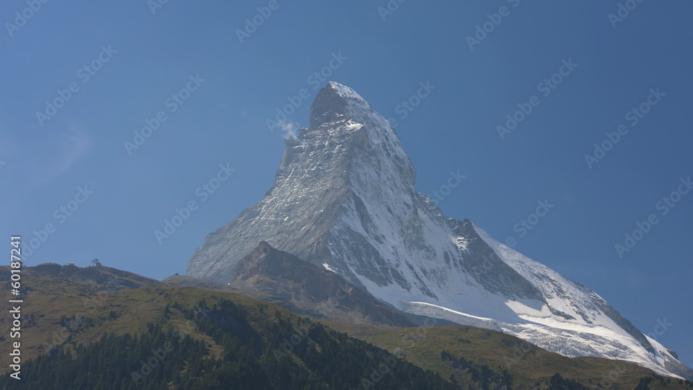 Motion time lapse banner cloud or flag cloud, Matterhorn, Zermatt Motion time lapse banner cloud or flag cloud, Matterhorn, Zermatt