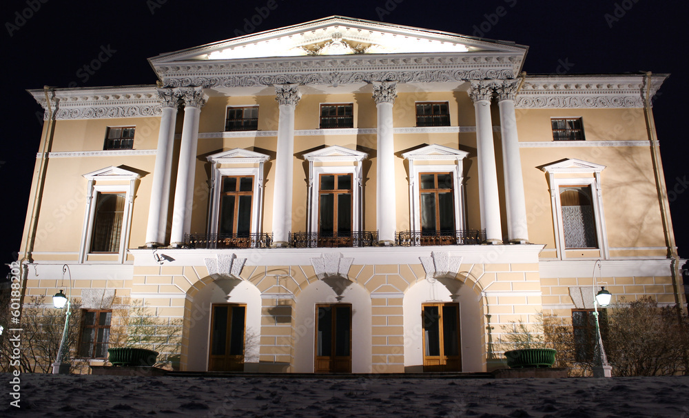 Night illumination Pavlovsky Palace