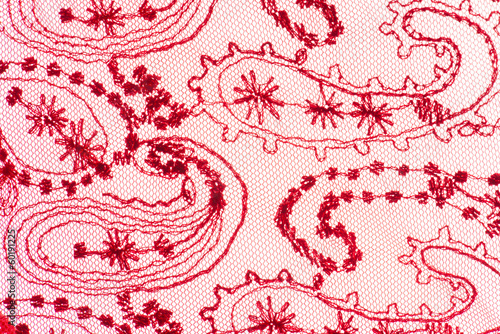 Φωτογραφία Macro red lace texture