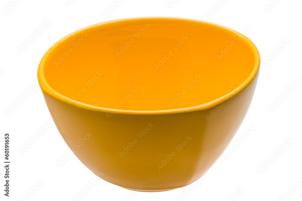 Yellow empty bowl Yellow empty bowl