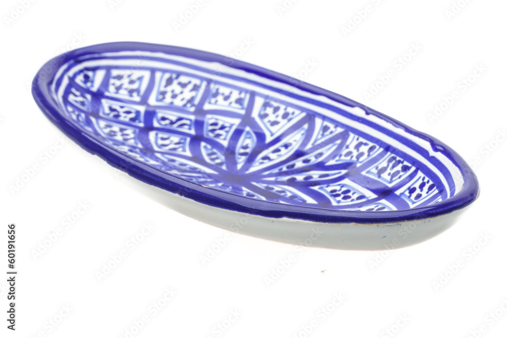 Blue empty plate Blue empty plate