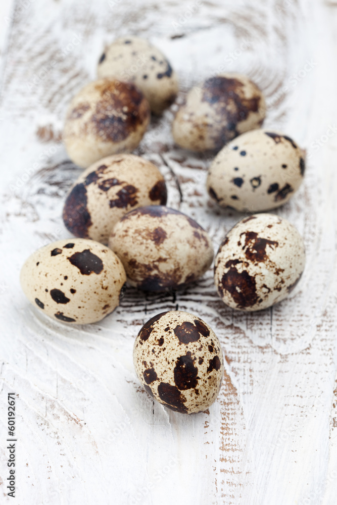 Fresh eggs on a table