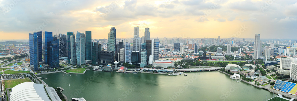 Naklejka premium Singapore panorama