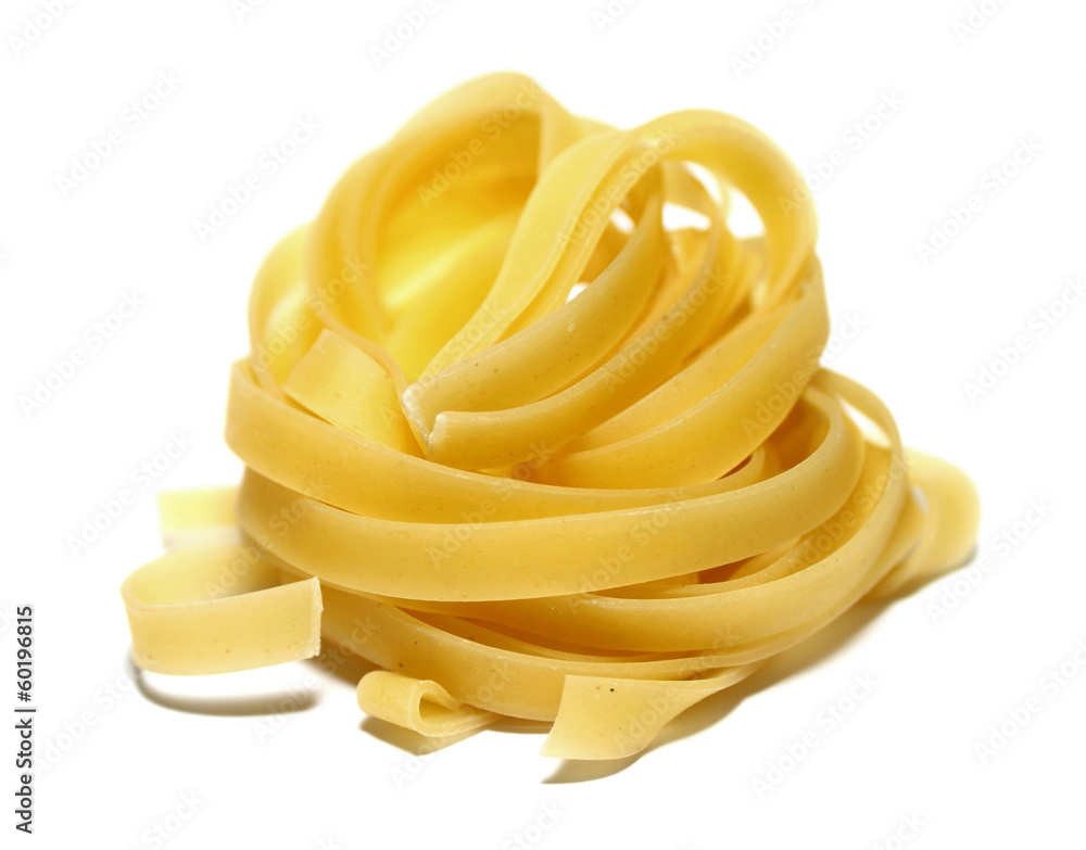 italian pasta portion isolated on white background closeup italian pasta portion isolated on white background closeup