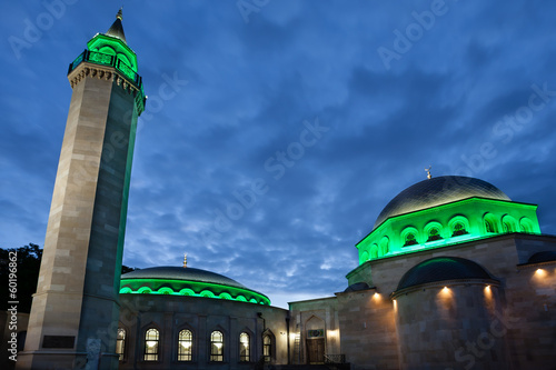 Evening view of Ar Rahma mosque