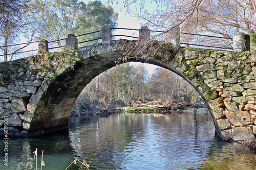 Puente sobre el Ambroz, Hervás, Cáceres, España