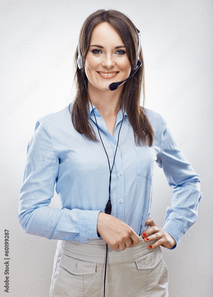 Woman worker call center opereator. Business woman. Woman worker call center opereator. Business woman.