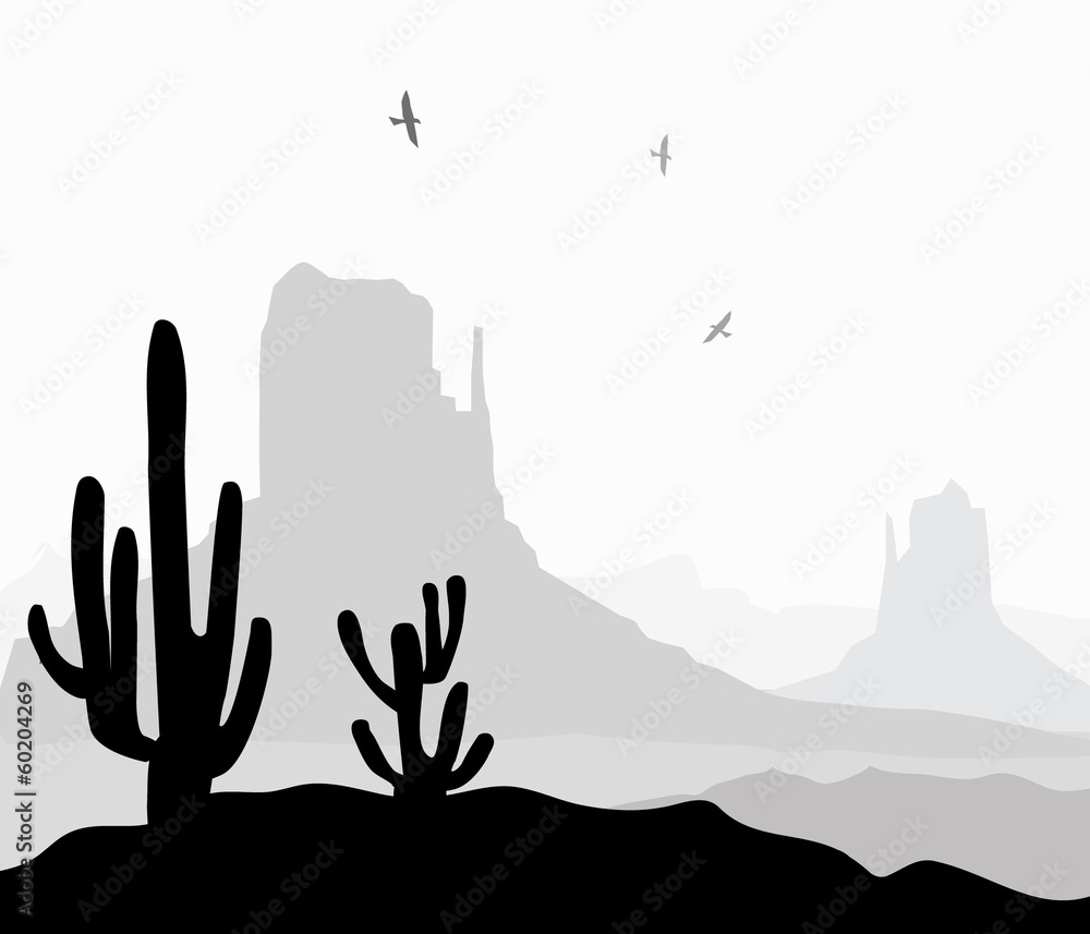 Monument Valley (Arizona)-Vector