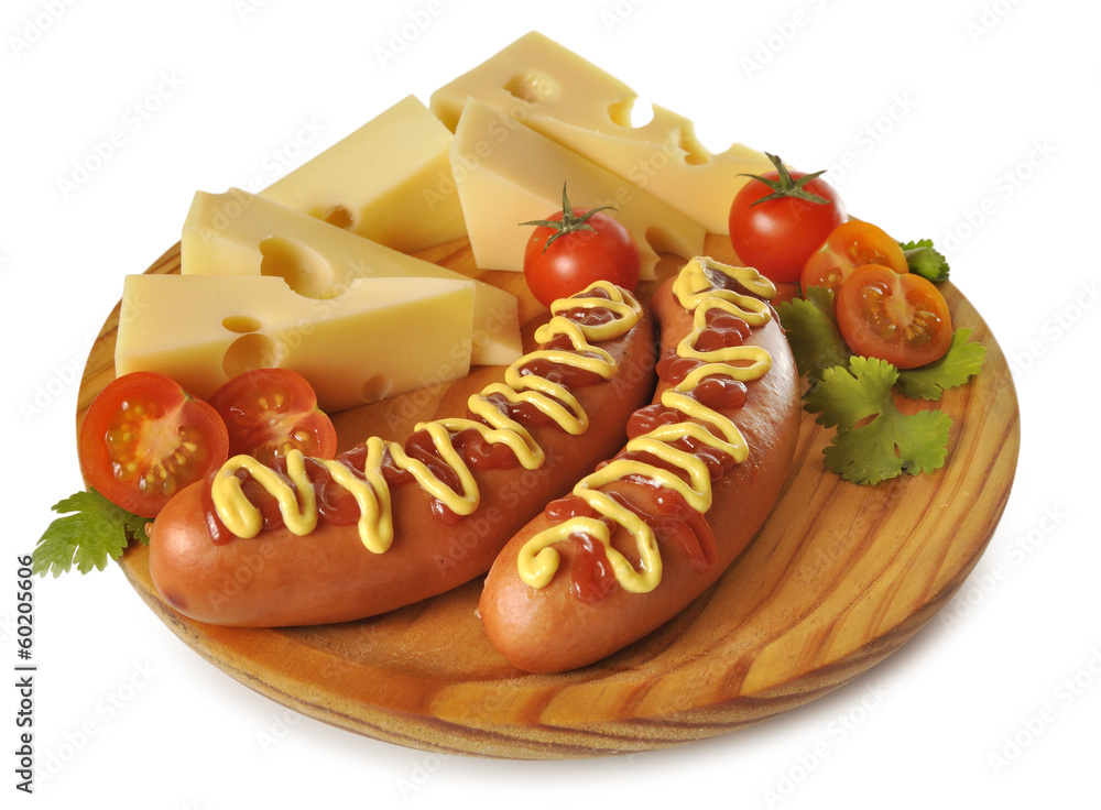 Salchichas con queso Salchichas con queso