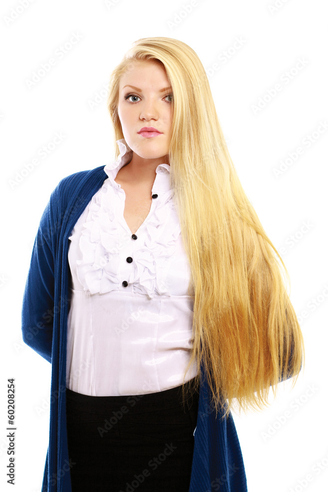 Portrait of beautiful business woman smiling Portrait of beautiful business woman smiling