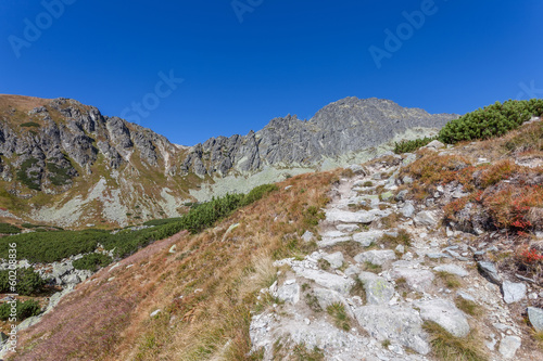 Beautiful trail in the Tatra Mountains