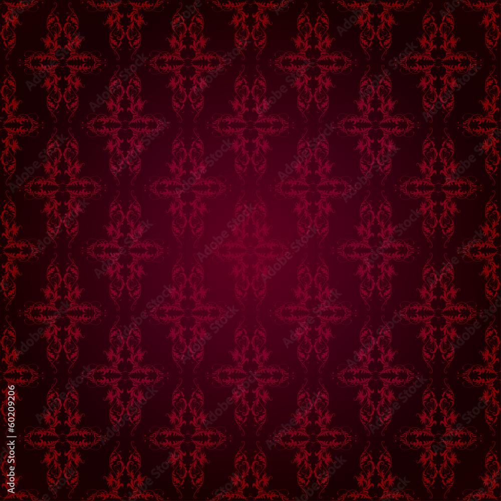 Damask seamless floral pattern. Damask seamless floral pattern.