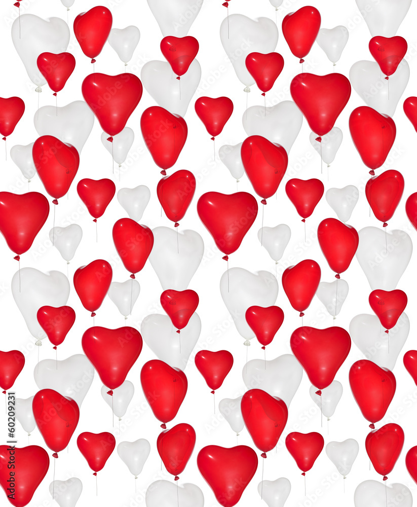 seamless background from heart shape balloons seamless background from heart shape balloons