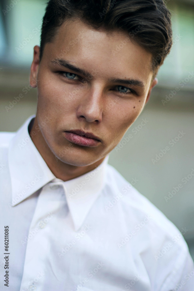Confidence & Certitude. Respectable Young Man - White Collar Confidence & Certitude. Respectable Young Man - White Collar
