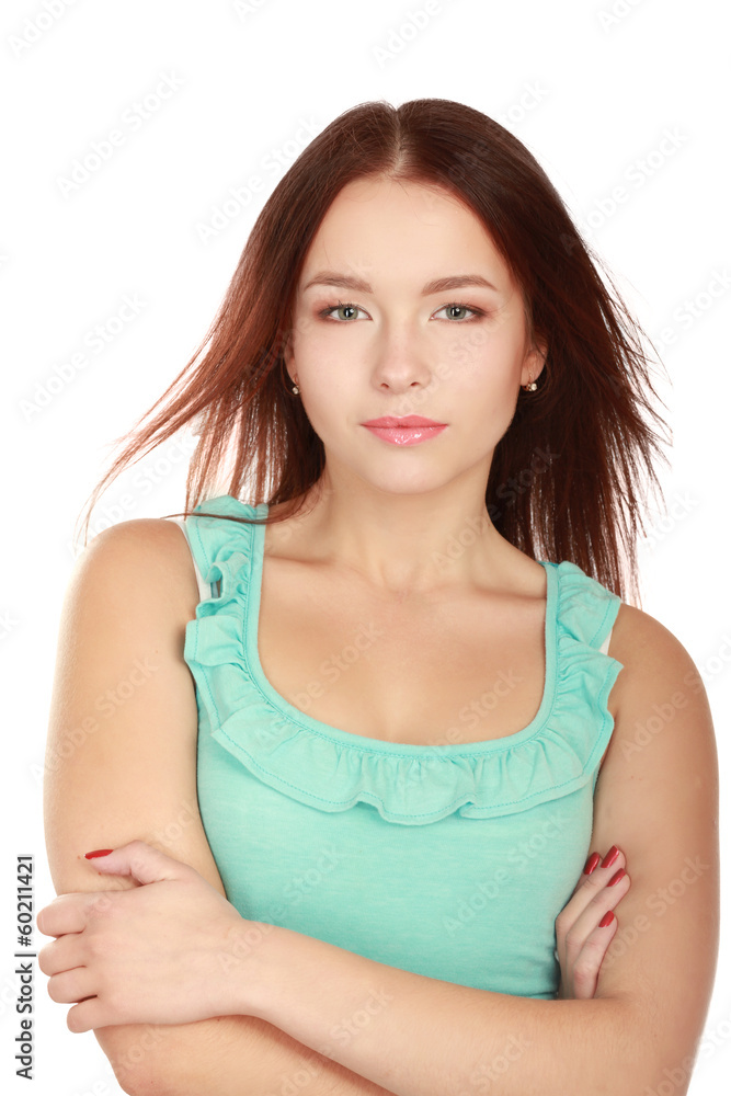 Portrait of a confident young woman standing Portrait of a confident young woman standing