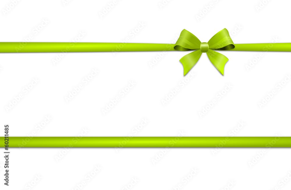 Obraz premium Grüne Schleife Ostern Frühling