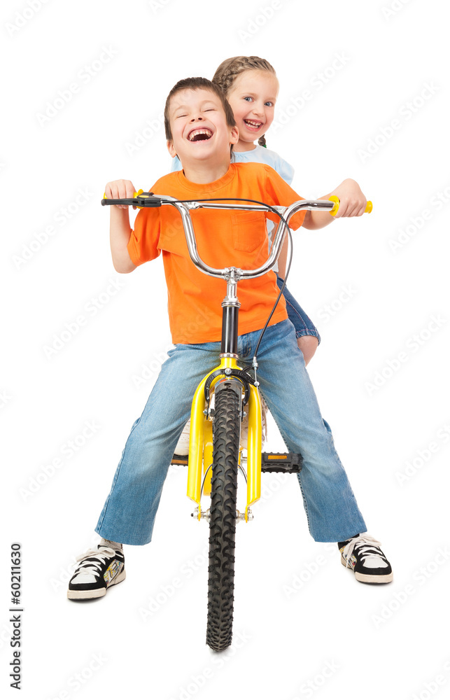 bike girl and boy