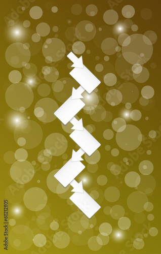 background with blank paper blocks and arrows