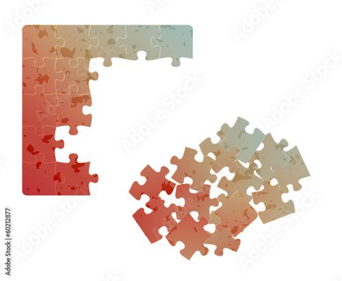 gradient field of puzzles with spots