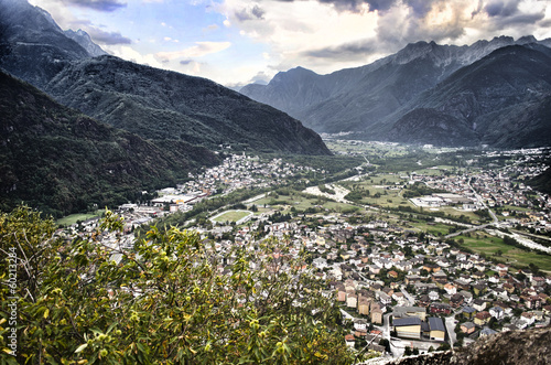 View of Valchiavenna valley, in northern Italy © theartofphoto