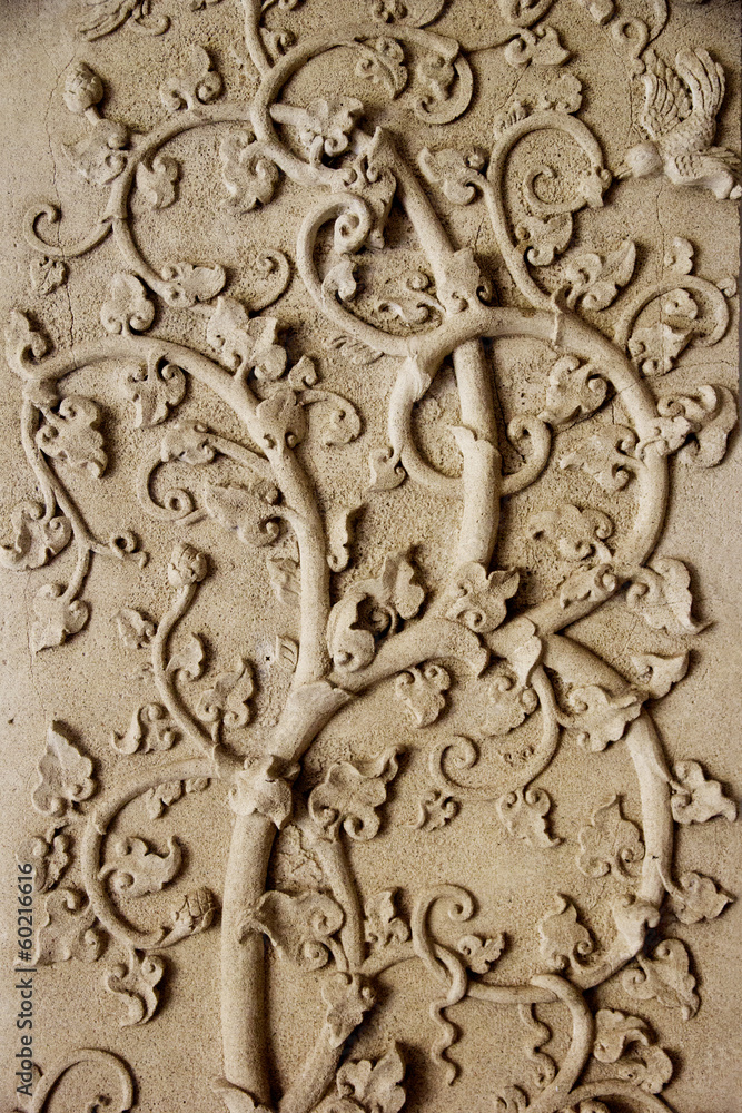 tree pattern in traditional Thai style