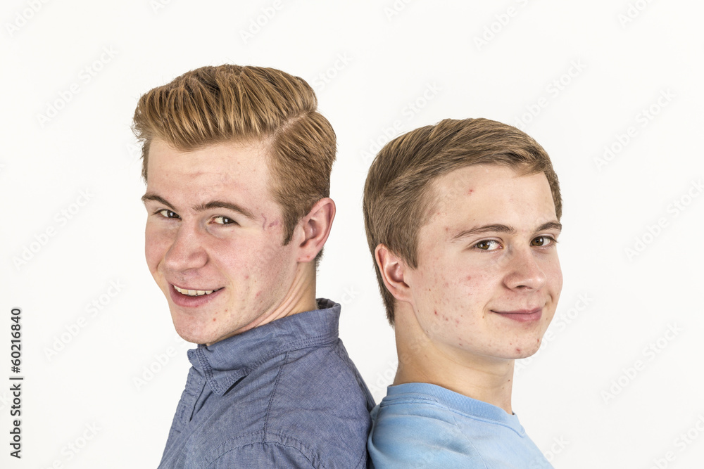 portrait of handsome brothers portrait of handsome brothers