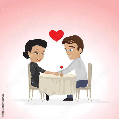 Valentines Day Couple - Isolated On Background
