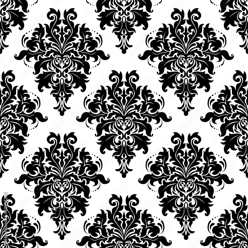 Intricate foliate arabesque seamless pattern Intricate foliate arabesque seamless pattern