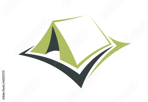 Green tent for an eco holiday