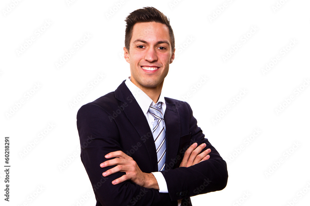 Portrait of a business man isolated on white background Portrait of a business man isolated on white background