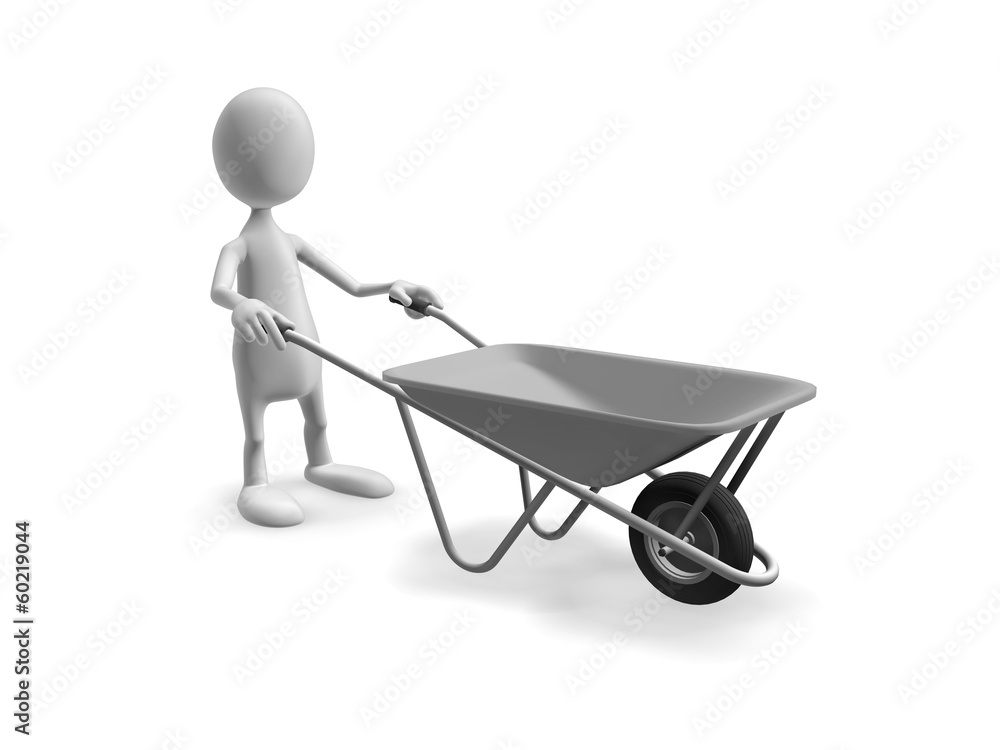 Man with trolley Man with trolley