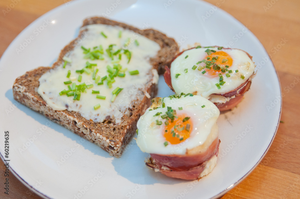 Ham and Eggs Cupcakes Ham and Eggs Cupcakes