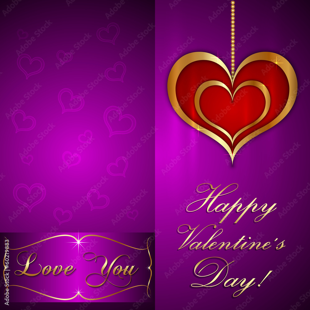 Vector saint valentine greeting card