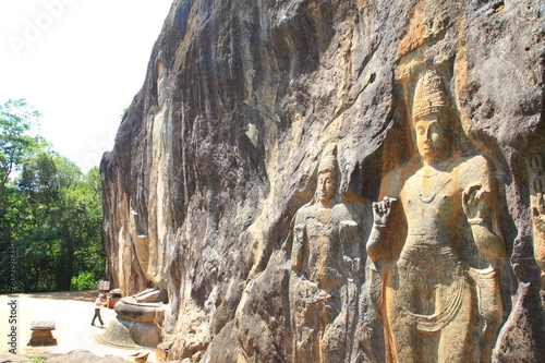 Buduruwagala temple ncient buddhist temple in Sri Lanka photo