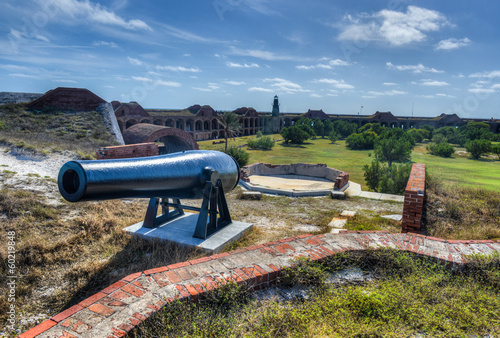 Obraz na plátně Cannon in Fort Jefferson, Florida