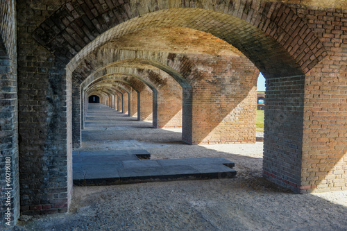 Tablou pe pânză Arches, Fort Jefferson at the Dry Tortugas National Park