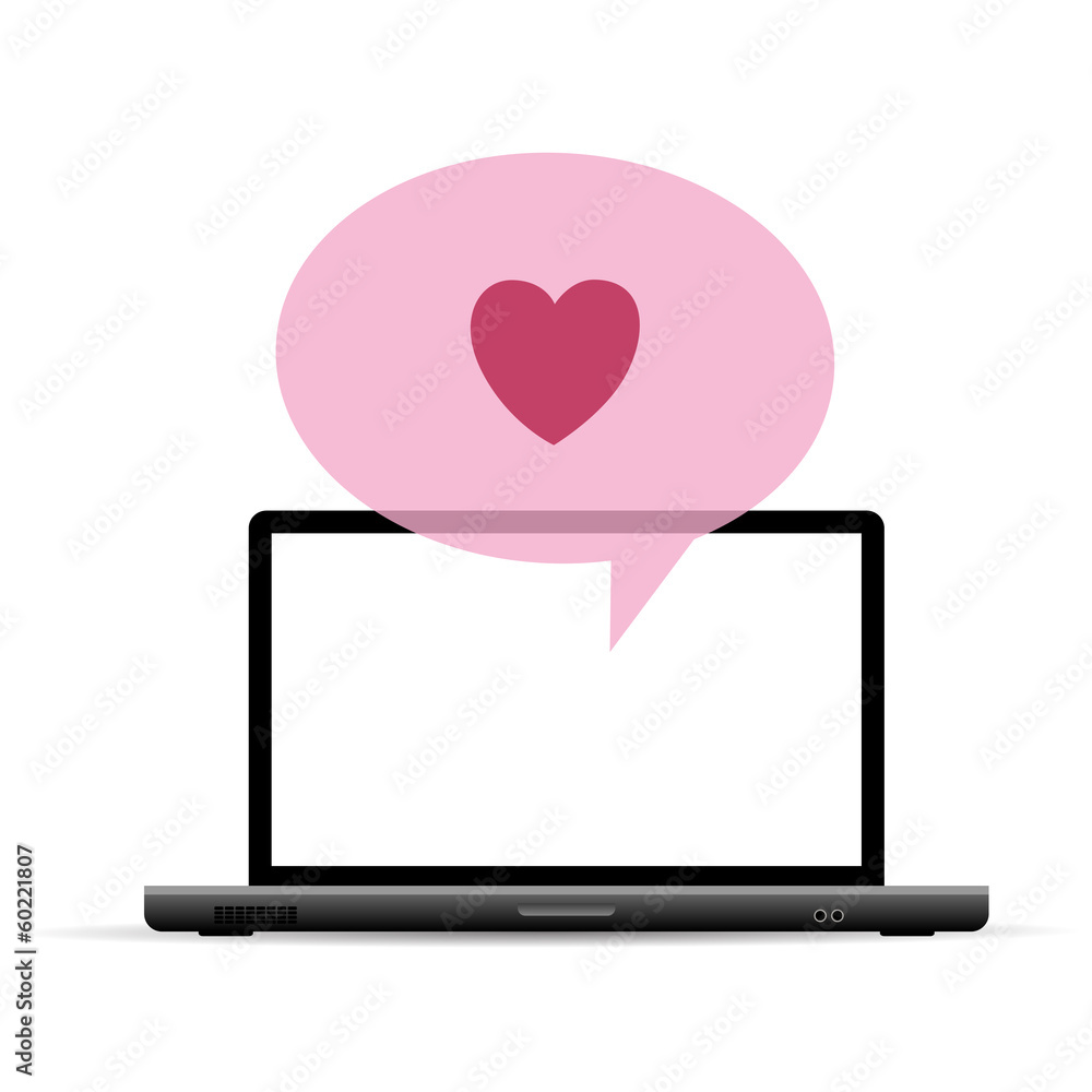 Love Laptop Greeting Love Laptop Greeting
