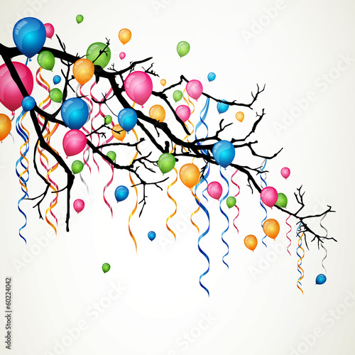 Vector Illustration of a Colorful Party Background