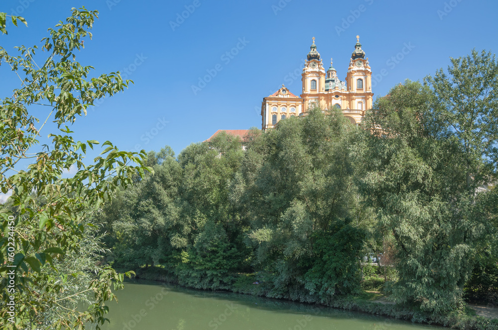 Naklejka premium das berühmte Stift Melk,Wahrzeichen der Wachau