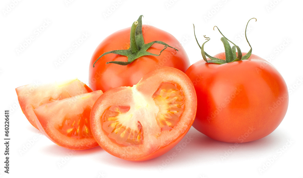 Ripe Tomato isolated on white background Ripe Tomato isolated on white background