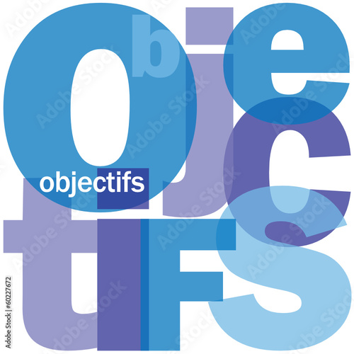 Mosaïque de Mots "OBJECTIFS" (résultats performance management)