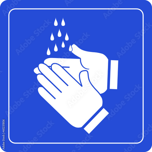Wash hands sign