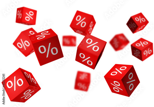 Cloud of percentage hearts